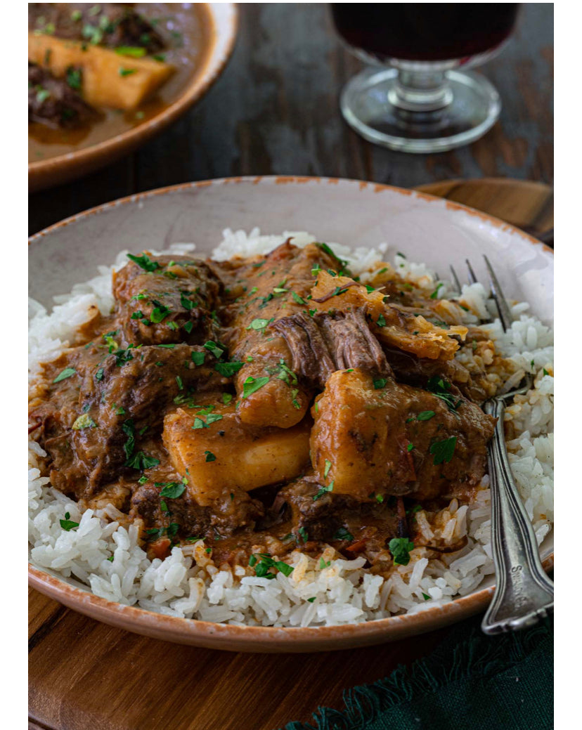 Vaca Atolada or Short Rib Stew with Yuca