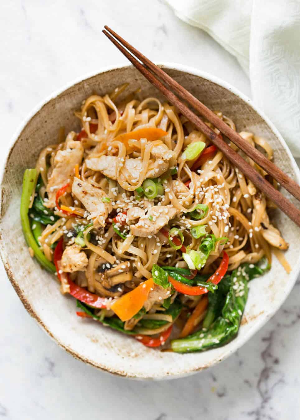 Thai style Chicken/Vegetable stir fry with egg noodles