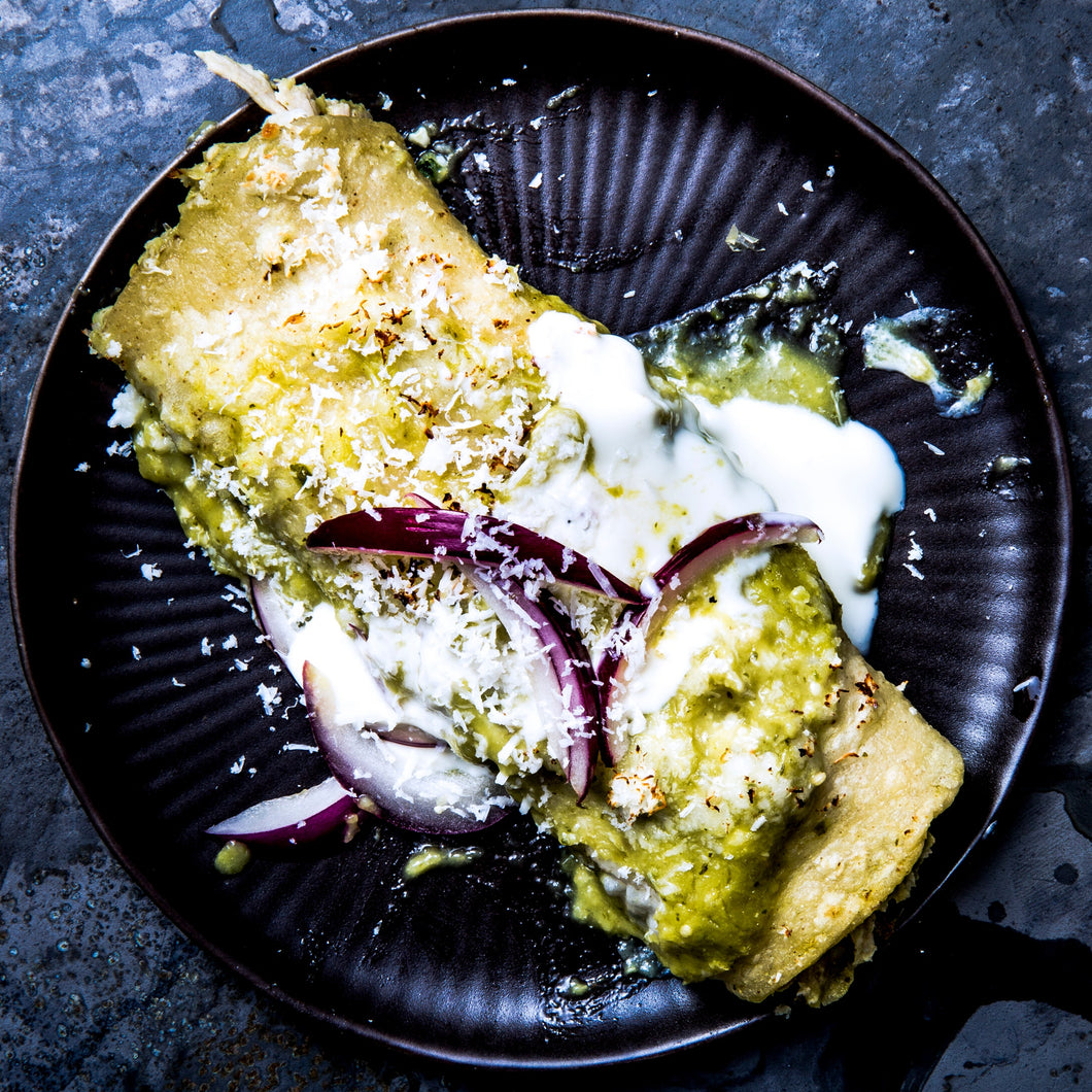 Chicken/Vegetable Enchiladas Verdes