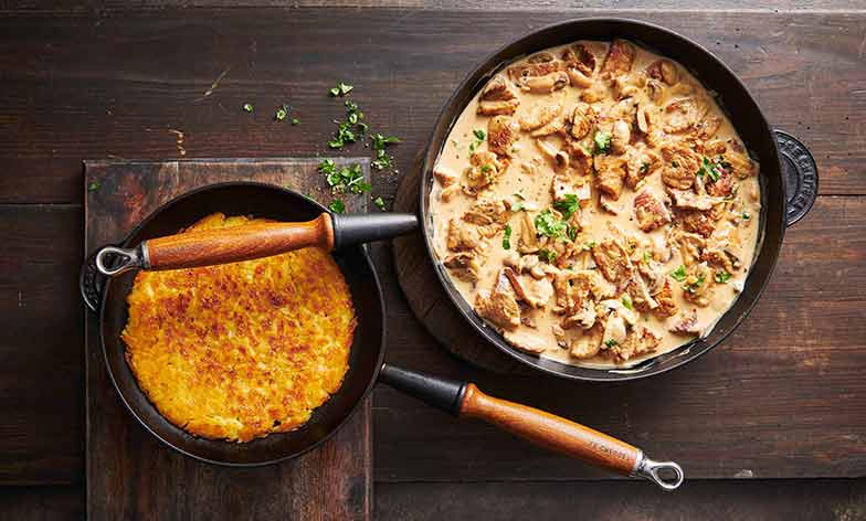 Geschnetzeltes mit Rösti